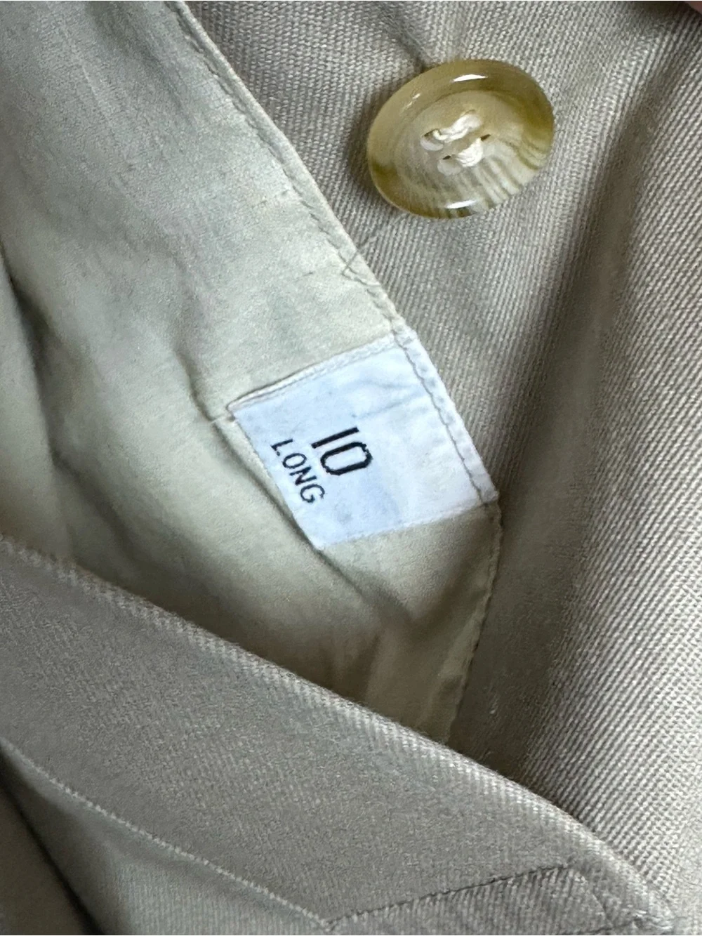 Vintage Burberry Trench Coat & Wool Lining Insert - Picture 5 of 12